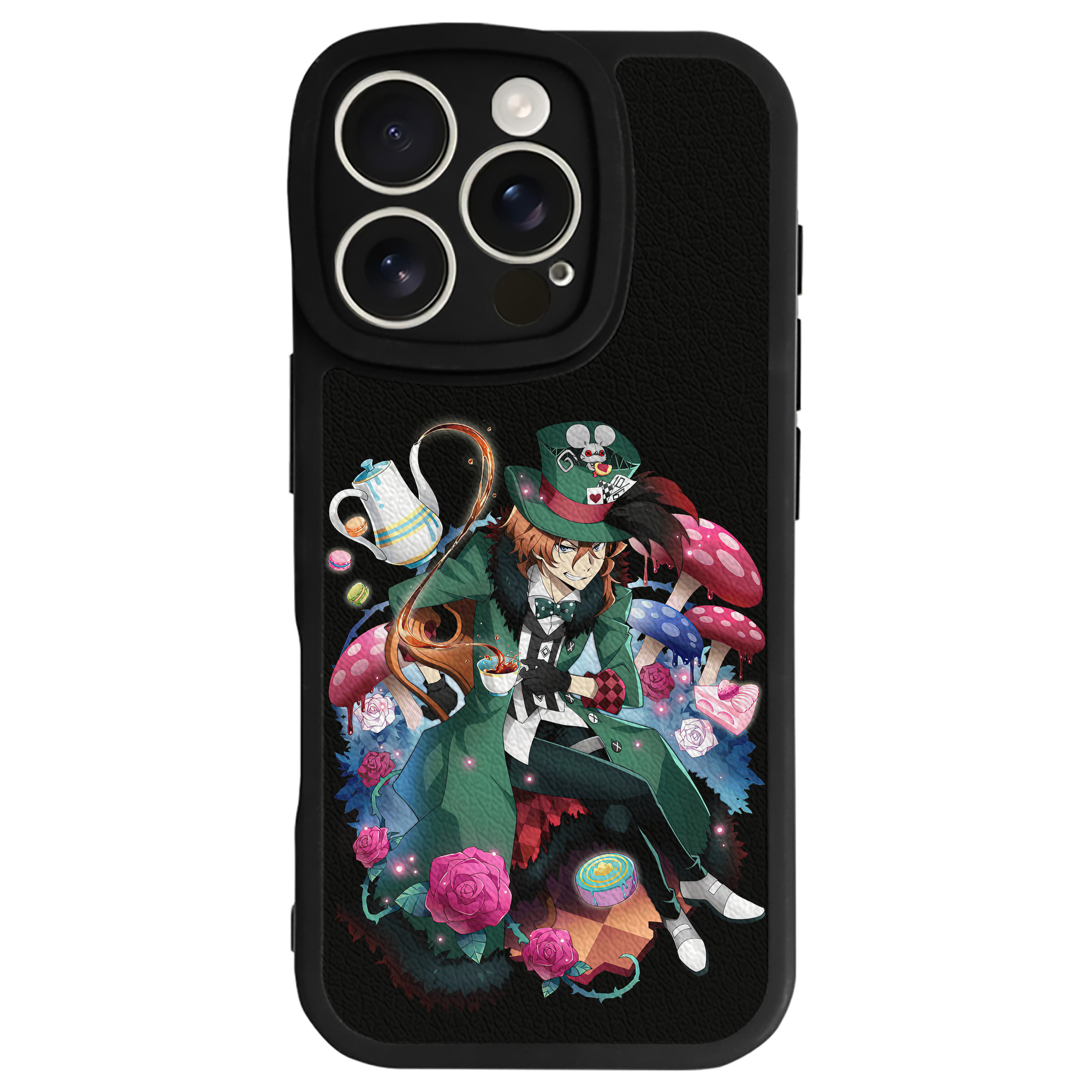 （画像用） 文豪ストレイドッグス Bungo Stray Dogs 【iPhone 16シリーズ対応】シリコンスマホケース（レザー調） 材質：シリコン